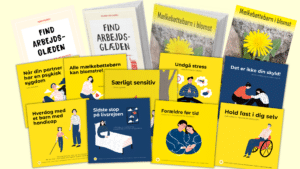 samlet billede af danske papir- og Ebøger