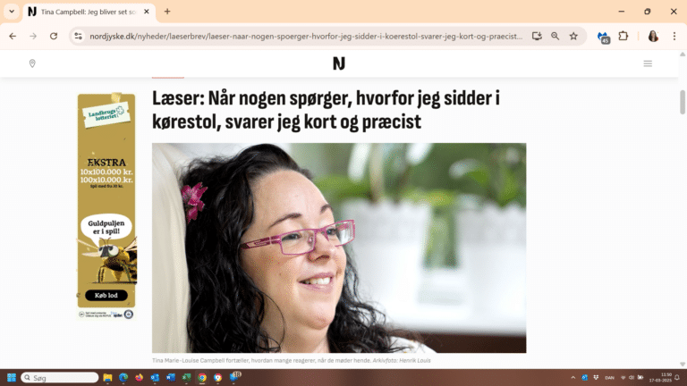 Tina i Nordjyske - Hvorfor sidder jeg i kørestol