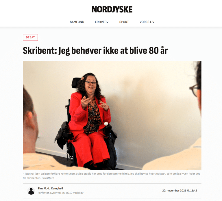 artikel i nordjyske om usynlig smerte