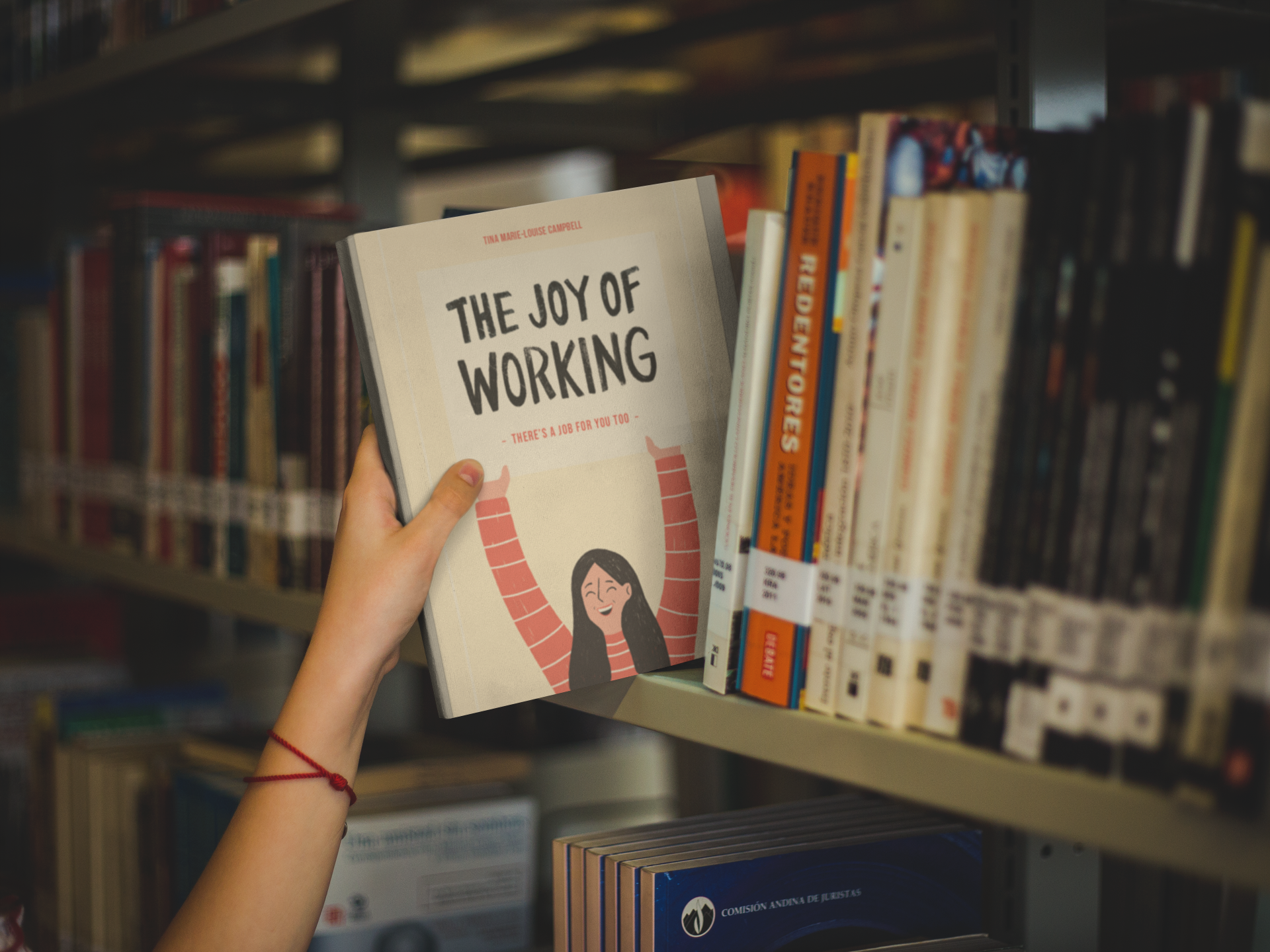 JW book-mockup-being-picked-up-at-a-library-a19276