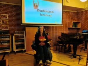 Tina afholder konfirmandforedrag